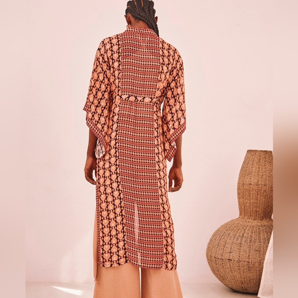 NWT NEKANE | $124 Aligora Long Kimono - Picture 4 of 5